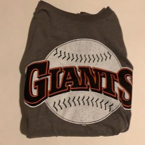 Giants MLB baseball shirt faded retro style